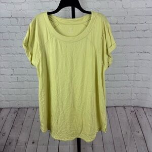 J. Jill Fit Raglan Tunic Yellow Size Large